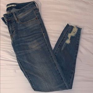 Blue Ripped Skinny Jeans